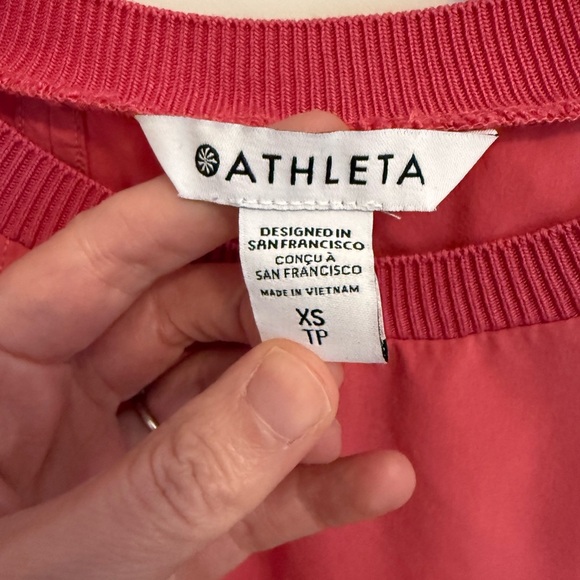 Athleta Zephyr Tank Top Rose Pink Size XS Travel Hiking Athleisure - Picture 3 of 10